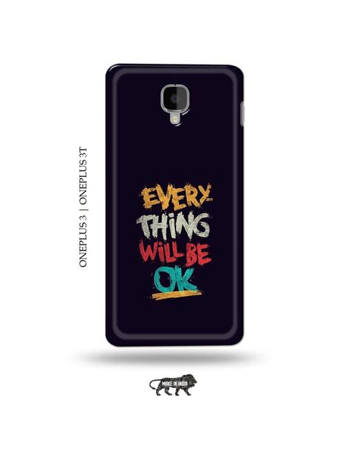 every thing will be ok back cover compatible with oneplus 3, oneplus 3t - 19013344 - Very Small Image - 1