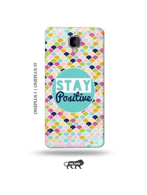 stay positive back cover compatible with oneplus 3, oneplus 3t - 19013372 - Very Small Image - 1