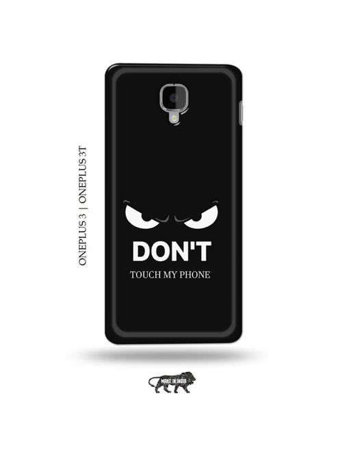 don't touch my phone back cover compatible with oneplus 3, oneplus 3t - 19013441 - Very Small Image - 1