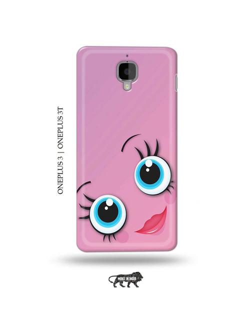 girliey eyes back cover compatible with oneplus 3, oneplus 3t - 19013448 - Very Small Image - 1
