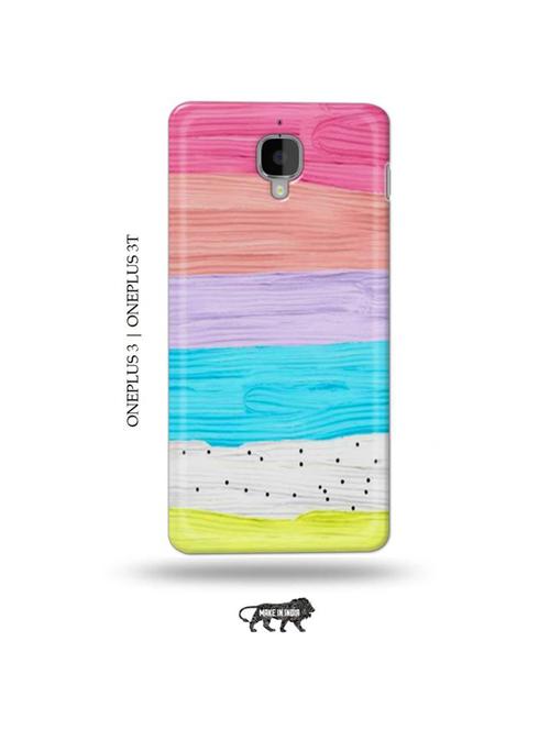 colour wood back cover compatible with oneplus 3, oneplus 3t - 19013473 - Very Small Image - 1