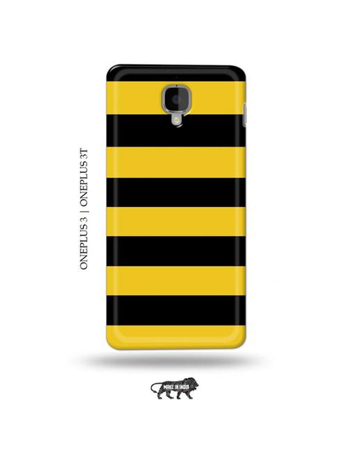 yellow strips back cover compatible with oneplus 3, oneplus 3t - 19013483 - Very Small Image - 1
