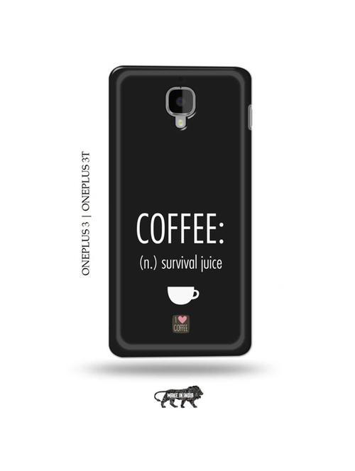 coffee survival juice back cover compatible with oneplus 3, oneplus 3t - 19013528 - Very Small Image - 1