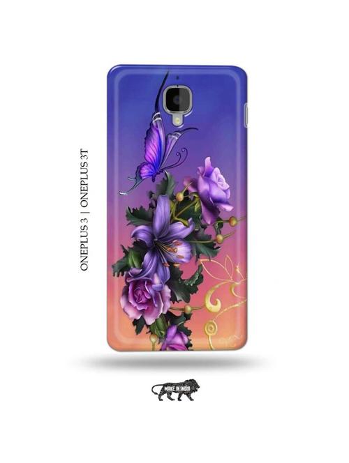 flowers back cover compatible with oneplus 3, oneplus 3t - 19013607 - Very Small Image - 1