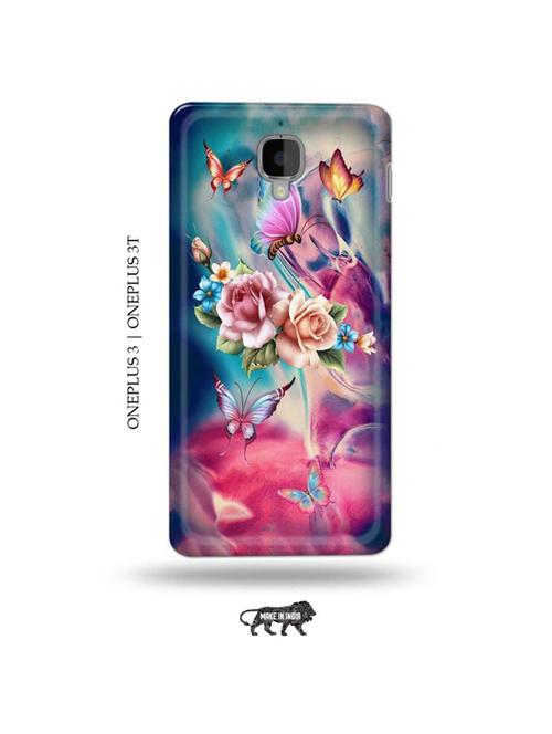 flowers back cover compatible with oneplus 3, oneplus 3t - 19013610 - Very Small Image - 1