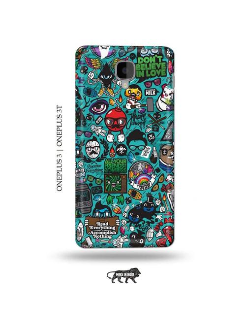 zombies dope back cover compatible with oneplus 3, oneplus 3t - 19013616 - Very Small Image - 1