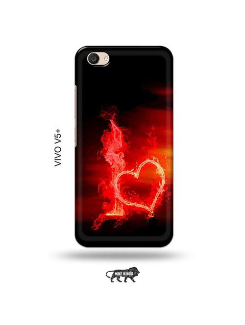 fire heart letter i back cover compatible with vivo v5 plus - 19014220 - Very Small Image - 1