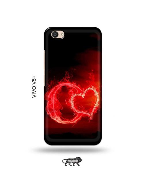 fire heart letter o back cover compatible with vivo v5 plus - 19014226 - Very Small Image - 1