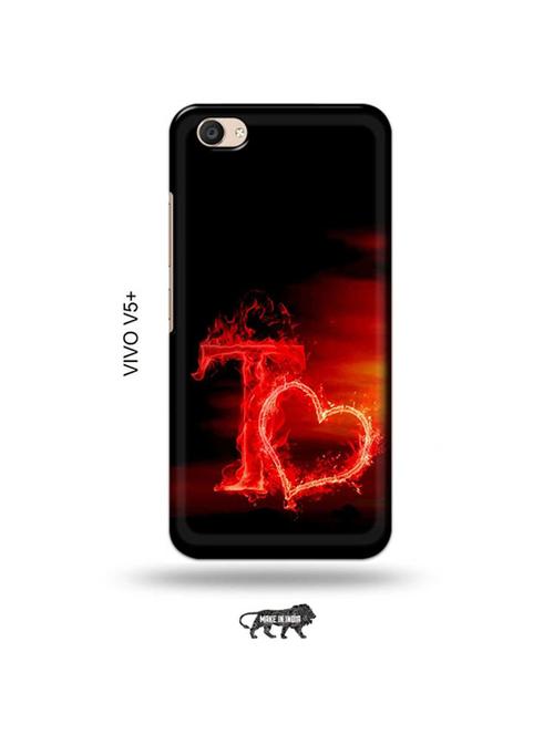 fire heart letter t back cover compatible with vivo v5 plus - 19014231 - Very Small Image - 1