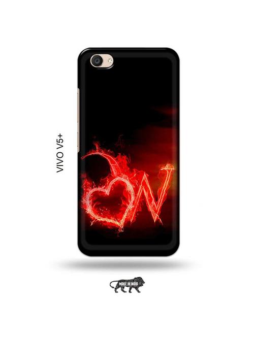 fire heart letter w back cover compatible with vivo v5 plus - 19014234 - Very Small Image - 1