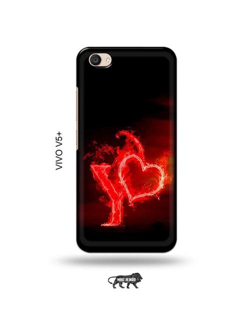 fire heart letter y back cover compatible with vivo v5 plus - 19014236 - Very Small Image - 1