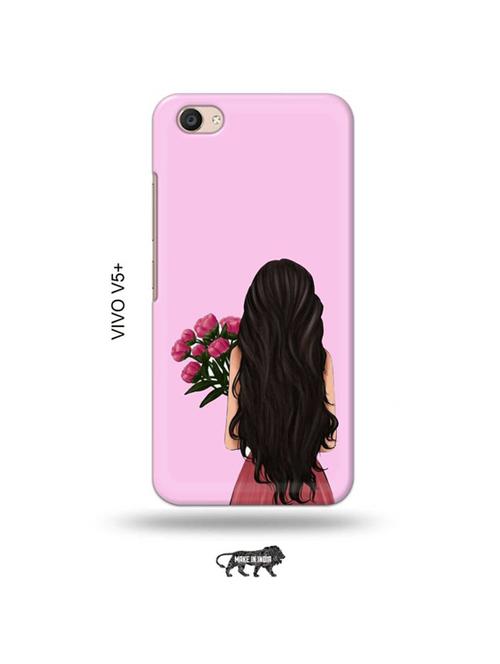 girl with flowers back cover compatible with vivo v5 plus - 19014295 - Very Small Image - 1