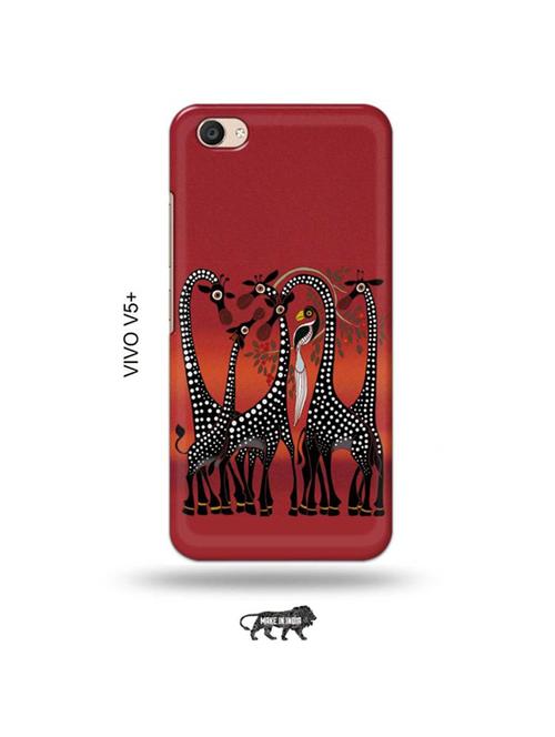 kalankari giraffe back cover compatible with vivo v5 plus - 19014356 - Very Small Image - 1