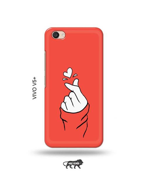 korean heart gesture pink back cover compatible with vivo v5 plus - 19014463 - Very Small Image - 1