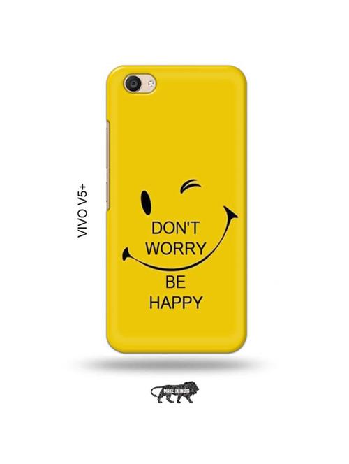 funny face yellow back cover compatible with vivo v5 plus - 19014489 - Very Small Image - 1