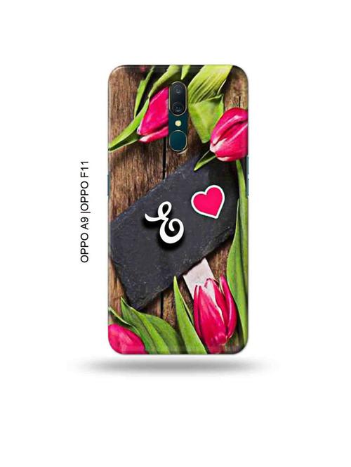 flower letter e back cover compatible with oppo a9, oppo f11 - 19014707 - Very Small Image - 1