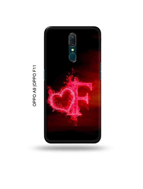 fire heart letter f back cover compatible with oppo a9, oppo f11 - 19014736 - Very Small Image - 1