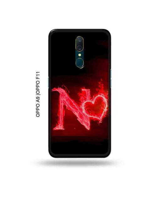 fire heart letter n back cover compatible with oppo a9, oppo f11 - 19014744 - Very Small Image - 1