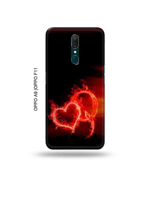 fire heart letter q back cover compatible with oppo a9, oppo f11 - 19014747 - Very Small Image - 1