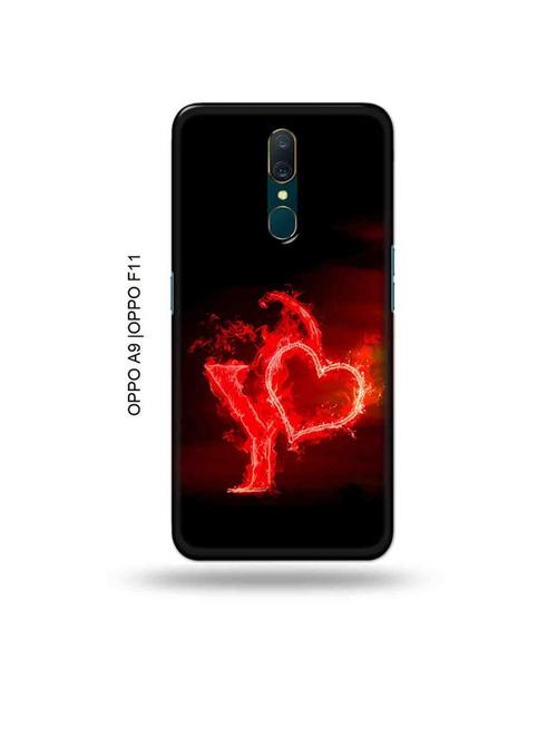 fire heart letter y back cover compatible with oppo a9, oppo f11 - 19014755 - Very Small Image - 1