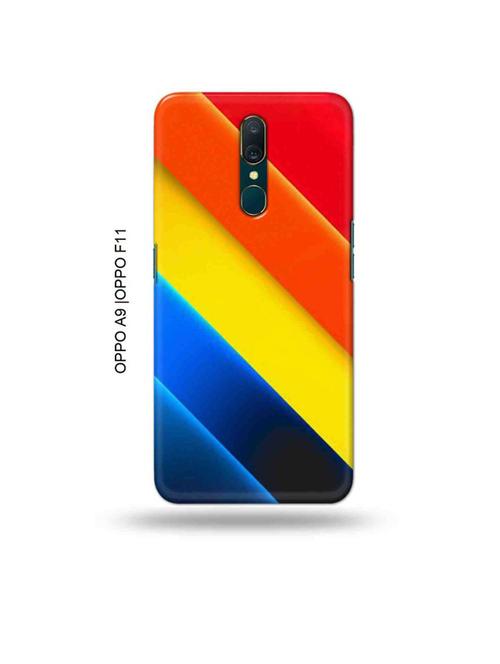 cross strips back cover compatible with oppo a9, oppo f11 - 19014842 - Very Small Image - 1