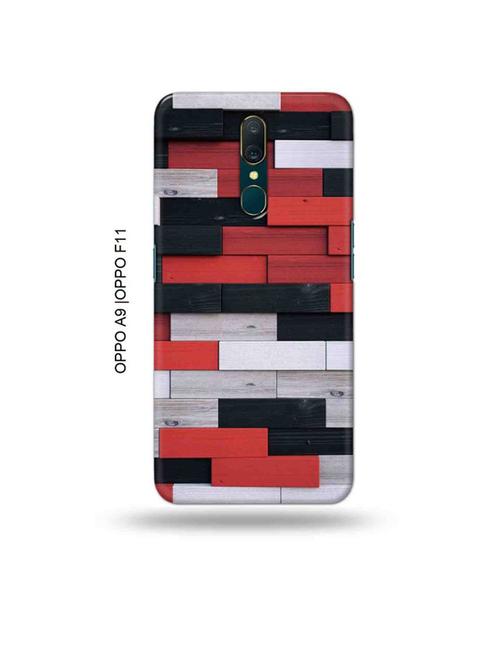 colour wooden bricks back cover compatible with oppo a9, oppo f11 - 19014846 - Very Small Image - 1