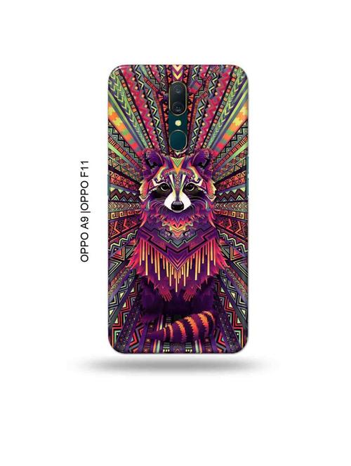 kalankari fox back cover compatible with oppo a9, oppo f11 - 19014893 - Very Small Image - 1