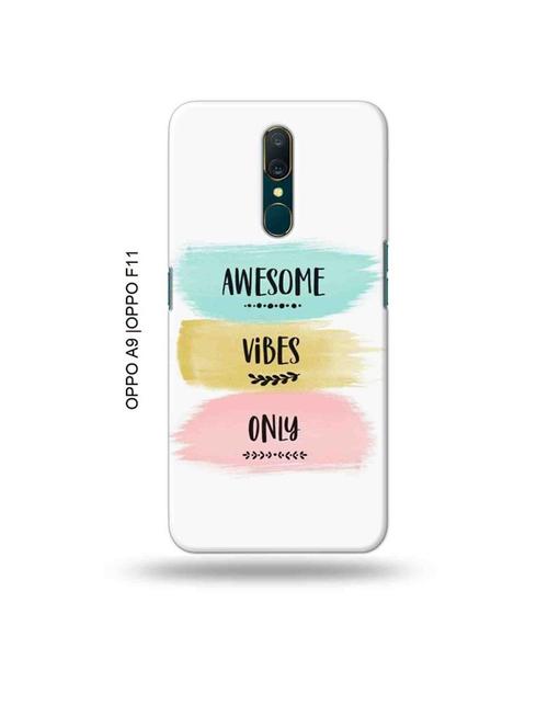 awesome vibes only back cover compatible with oppo a9, oppo f11 - 19014924 - Very Small Image - 1