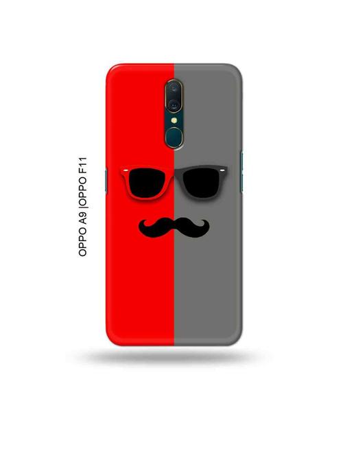 hipster red back cover compatible with oppo a9, oppo f11 - 19014992 - Very Small Image - 1