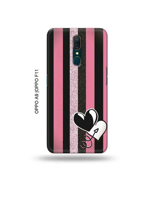 tweakymod designer printed hard case | hearts back cover compatible with oppo a9, oppo f11 - 19015060 - Very Small Image - 1