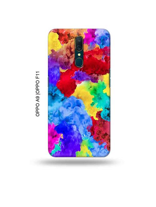 tweakymod designer printed hard case | colour holi back cover compatible with oppo a9, oppo f11 - 19015071 - Very Small Image - 1