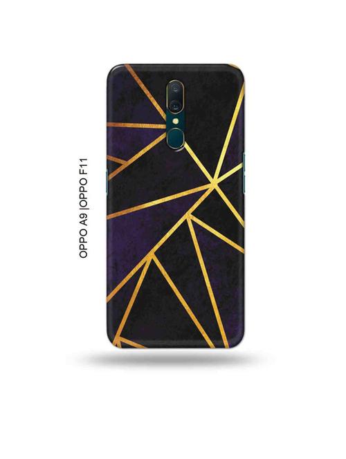 vertical gold strips back cover compatible with oppo a9, oppo f11 - 19015088 - Very Small Image - 1