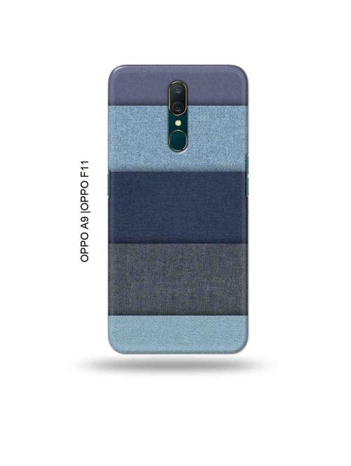 tweakymod designer printed hard case | blue pattern back cover compatible with oppo a9, oppo f11 - 19015098 - Very Small Image - 1