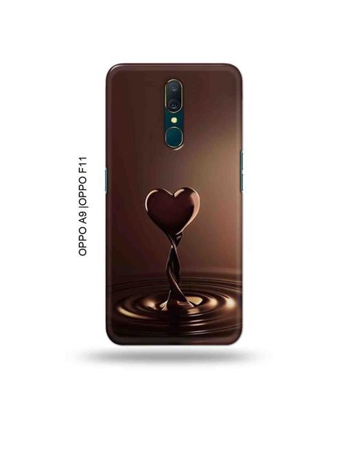 tweakymod designer printed hard case | chocolate heart back cover compatible with oppo a9, oppo f11 - 19015118 - Very Small Image - 1