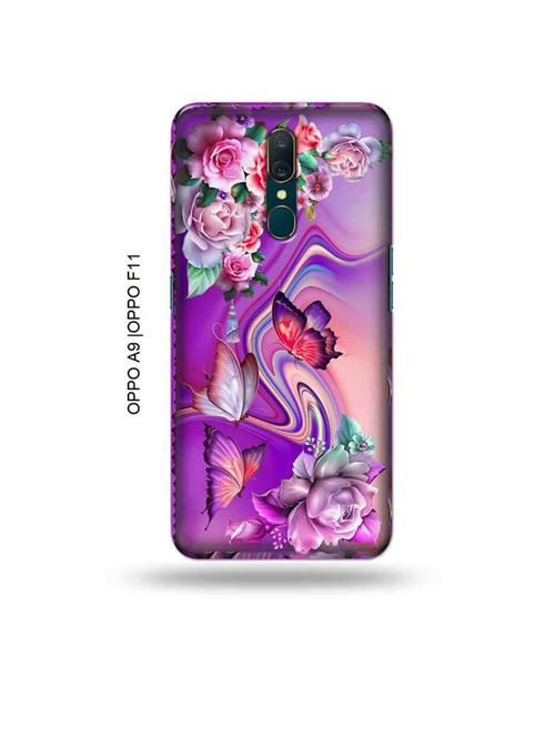 tweakymod designer printed hard case | flowers back cover compatible with oppo a9, oppo f11 - 19015132 - Very Small Image - 1