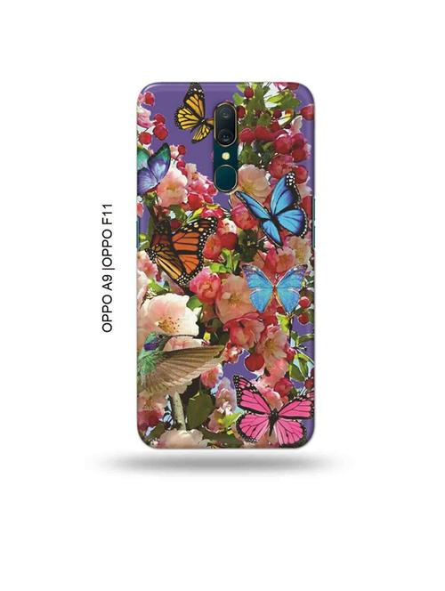 tweakymod designer printed hard case | flowers back cover compatible with oppo a9, oppo f11 - 19015153 - Very Small Image - 1