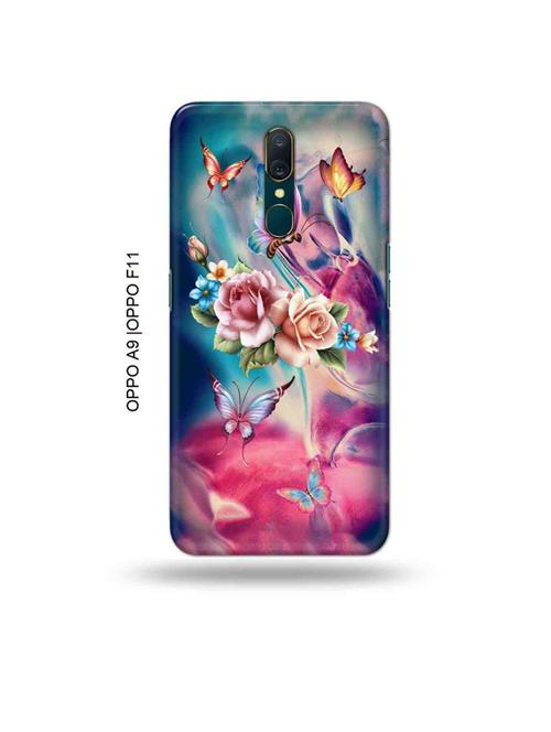 flowers back cover compatible with oppo a9, oppo f11 - 19015167 - Very Small Image - 1