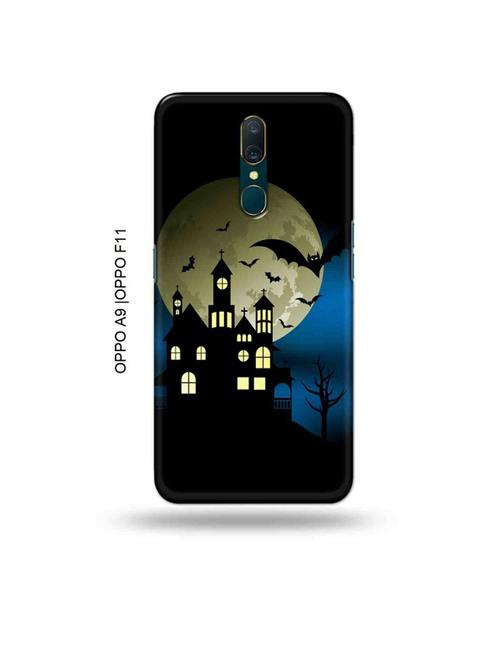 tweakymod designer printed hard case | night castle back cover compatible with oppo a9, oppo f11 - 19015205 - Very Small Image - 1