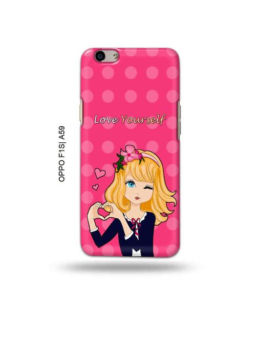 tweakymod designer printed hard case | love yourself back cover compatible with oppo f1s, oppo a59 - 19015325 - Very Small Image - 1