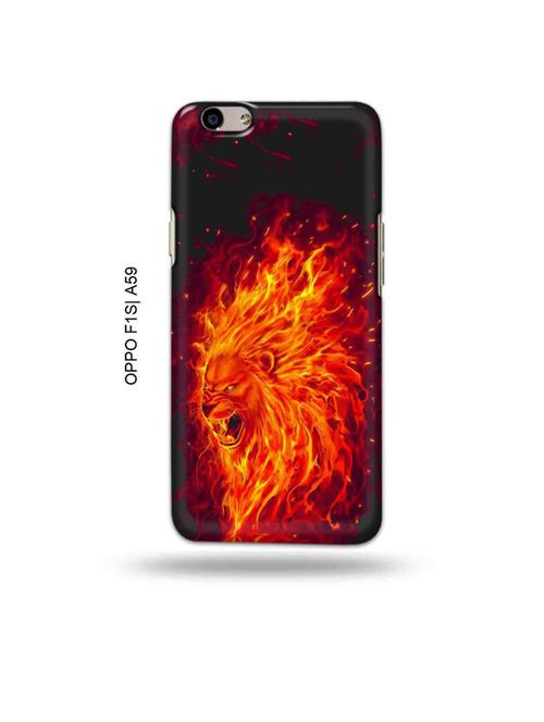 tweakymod designer printed hard case | firry lion back cover compatible with oppo f1s, oppo a59 - 19015388 - Very Small Image - 1