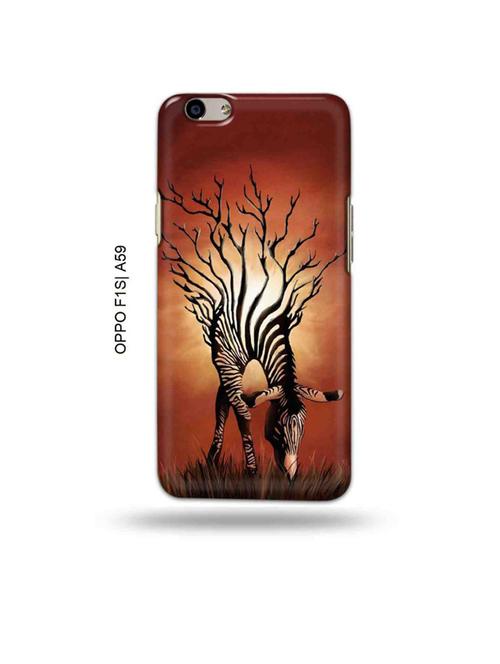 tweakymod designer printed hard case | zebra back cover compatible with oppo f1s, oppo a59 - 19015393 - Very Small Image - 1