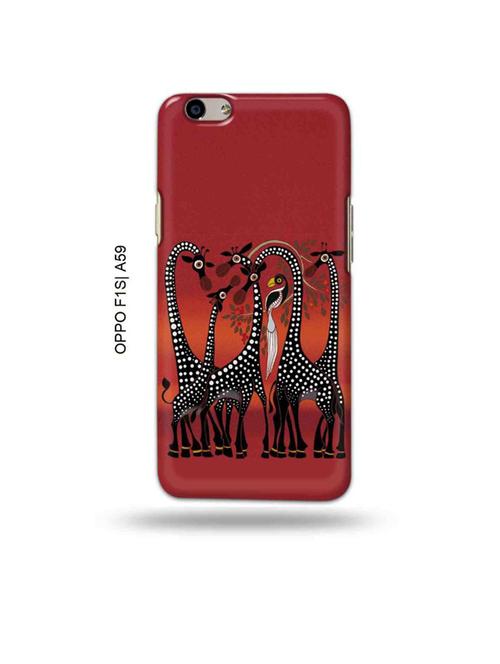 tweakymod designer printed hard case | kalankari giraffe back cover compatible with oppo f1s, oppo a59 - 19015394 - Very Small Image - 1