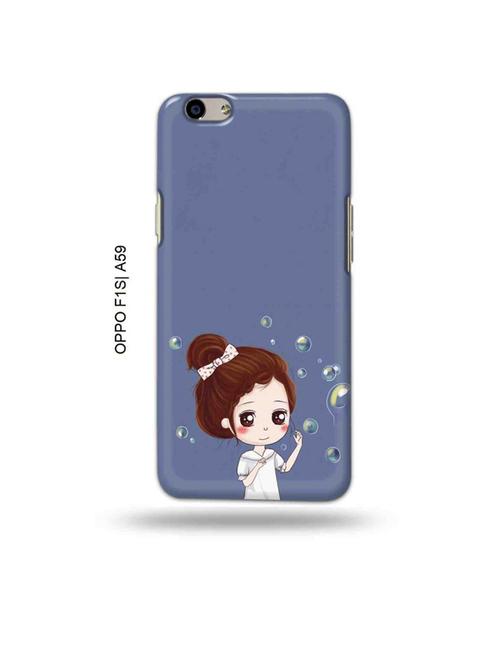 tweakymod designer printed hard case | bubble girl back cover compatible with oppo f1s, oppo a59 - 19015399 - Very Small Image - 1