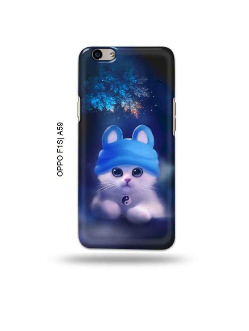 tweakymod designer printed hard case | cute cat back cover compatible with oppo f1s, oppo a59 - 19015400 - Very Small Image - 1