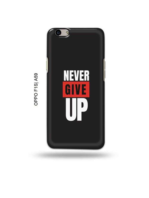 tweakymod designer printed hard case | never give up back cover compatible with oppo f1s, oppo a59 - 19015438 - Very Small Image - 1