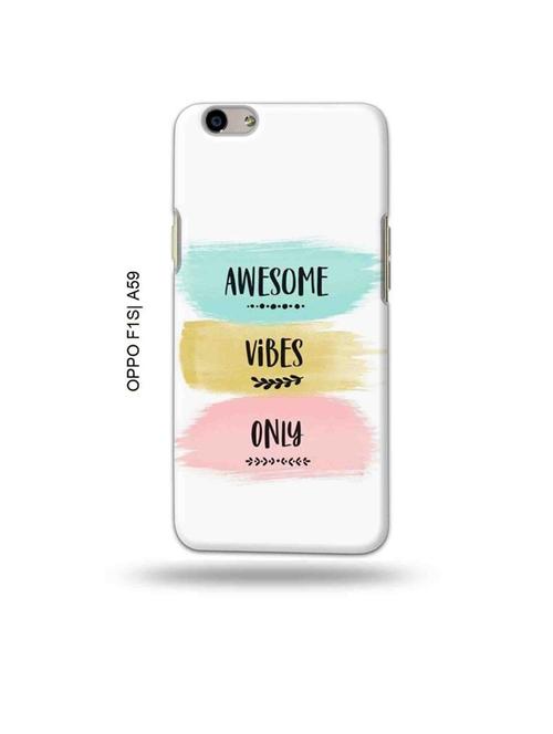 tweakymod designer printed hard case | awesome vibes only back cover compatible with oppo f1s, oppo a59 - 19015443 - Very Small Image - 1