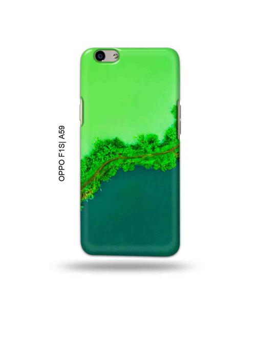 tweakymod designer printed hard case | nature green back cover compatible with oppo f1s, oppo a59 - 19015462 - Very Small Image - 1
