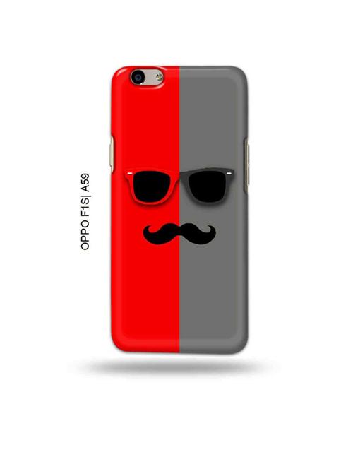tweakymod designer printed hard case | hipster red back cover compatible with oppo f1s, oppo a59 - 19015511 - Very Small Image - 1