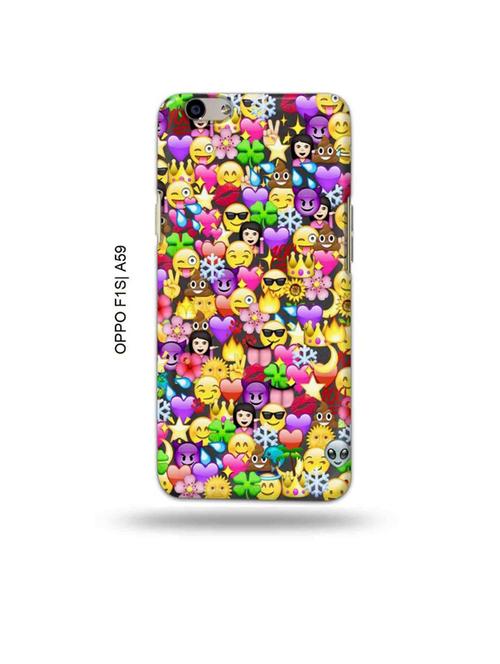 tweakymod designer printed hard case | emojis back cover compatible with oppo f1s, oppo a59 - 19015535 - Very Small Image - 1