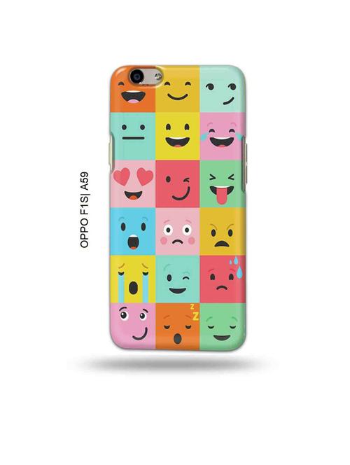 tweakymod designer printed hard case | emojies back cover compatible with oppo f1s, oppo a59 - 19015556 - Very Small Image - 1